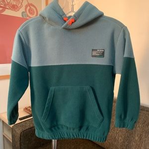 Zara Kids green fleece hoodie size 7